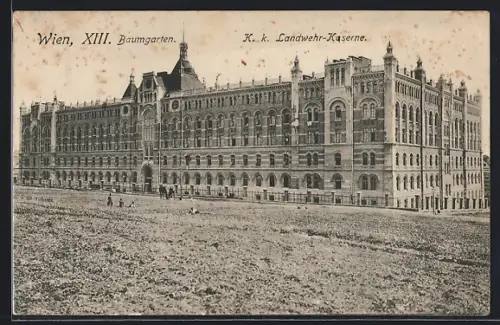 AK Wien, Baumgarten, K. k. Landwehr-Kaserne