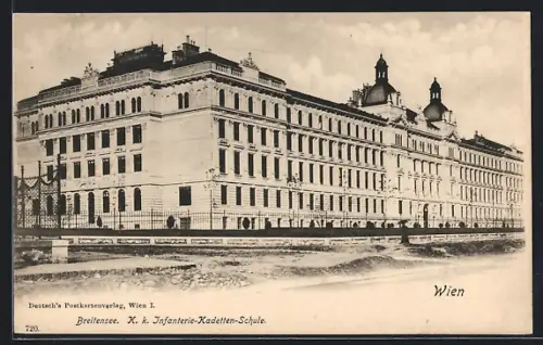 AK Wien, Breitensee, K. k. Infanterie-Kadetten-Schule