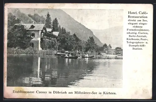AK Döbriach am Millstätter-See, Hotel-Restaurant Czerny