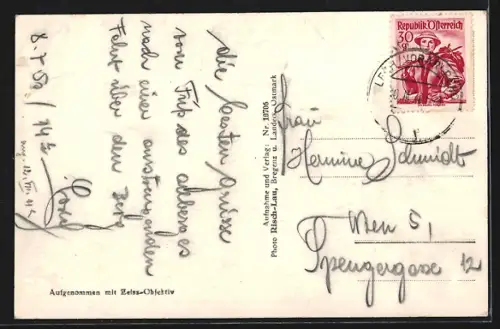 AK Stuben a. A., Strassenpartie mit Gasthof Post