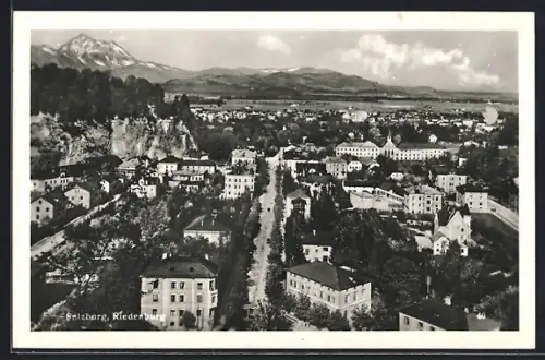 AK Salzburg, Riedenburg, Teilansicht mit Strassenpartie