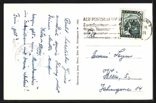 AK Salzburg, Riedenburg, Teilansicht mit Strassenpartie