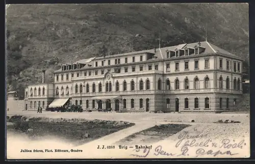 AK Brig, Partie am Bahnhof