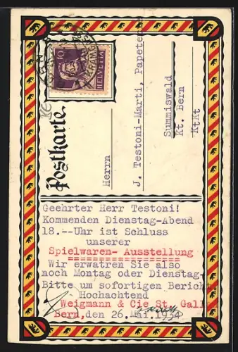 AK Bern, Hotel-Restaurant Ratskeller beim Rathaus