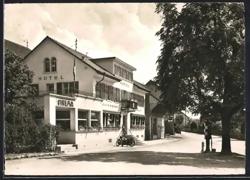 AK Döttingen-Klingnau, Hotel-Restaurant Bahnhof, Bes. W. Monti-Kümmerli