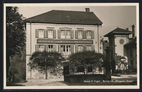 AK Klingnau /Aarg., Hotel und Metzgerei F. Vogel