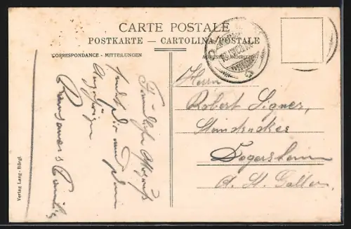 AK Olten, Reataurant Rathskeller Olten, Innenansicht Speisesaal mit historischen Waffen