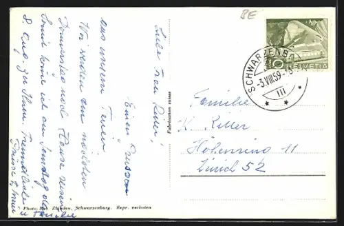 AK Schwarzenburg, Strassenpartie mit Shell-Tankstelle