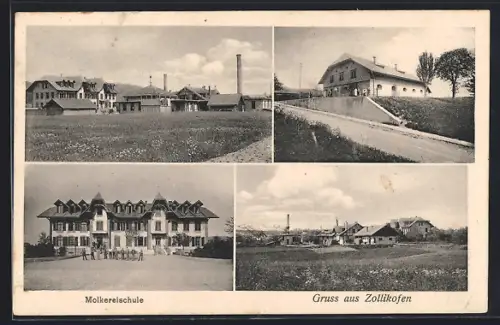 AK Zollikofen, Ansichten der Molkereischule