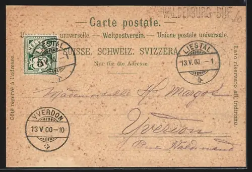 Lithographie Passwang, Wirtschaft zum Ober-Passwang, Aussichtspunkt und Alpenpanorama