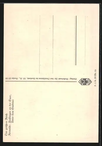 Künstler-AK Finstingen an der Saar, Unter dem Stadttor