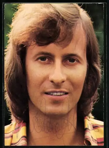 AK Musiker Michael Holm im Porträt mit Autograph