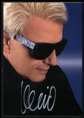 AK Musiker Heino im Porträt mit Autograph