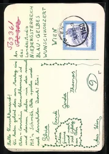 AK Musiker Peter Cornelius in Kamera schauend, Autograph