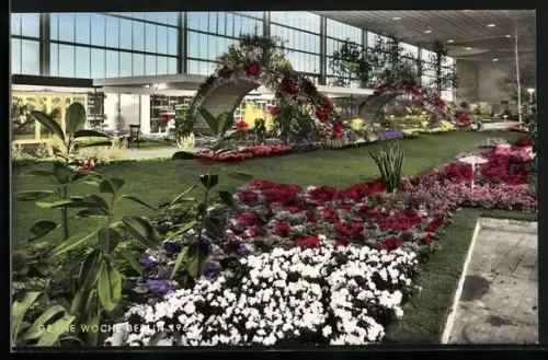 AK Berlin, Grüne Woche 1964, Blumenhalle