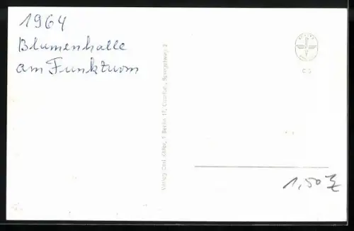AK Berlin, Grüne Woche 1964, Blumenhalle