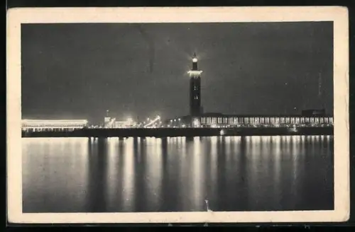 AK Köln-Deutz, Pressa-Beleuchtung, 14. Deutsche Turnfest 1928