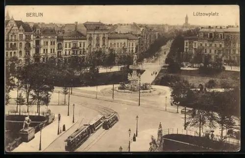 AK Berlin-Tiergarten, Lützowplatz, Strassenbahn