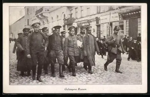 AK Gefangene Russen, Ortspartie