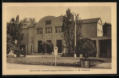 AK München, Deutsche Gewerbeschau 1922, Ausstellungspark, Künstlertheater