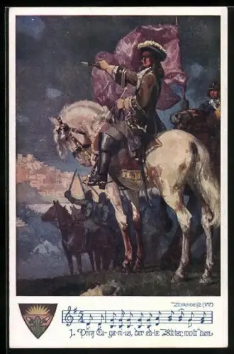 AK Deutscher Schulverein NR 920: Prinz Eugen zu Pferde