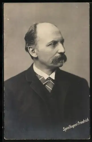 AK Friedrich Spielhagen, Portrait des bekannten Schriftstellers als älterer Mann