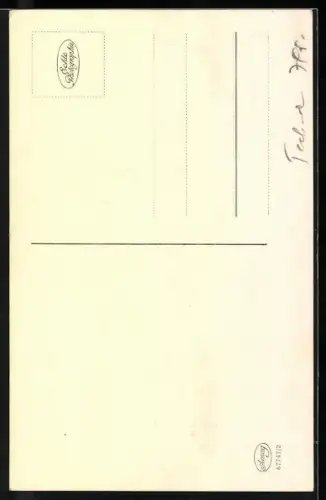 AK Lächelnde junge Frau am Telefon