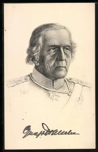 AK Heerführer Generalfeldmarschall von Haeseler in Uniform