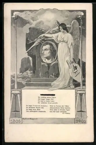 AK 100 jähriger Todestag Friedrich Schiller`s am 9. Mai 1905