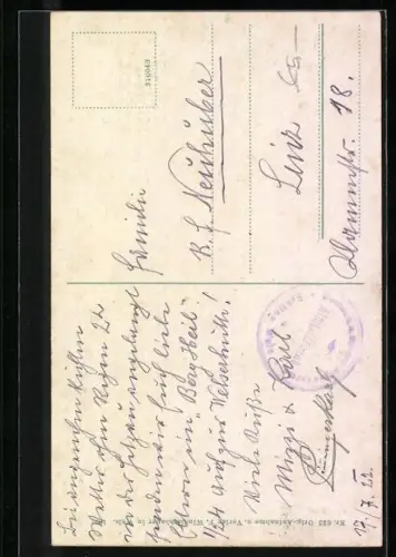 AK Hinterstoder, Grosser Prielgipfel, Bergsteiger am Gipfelkreuz