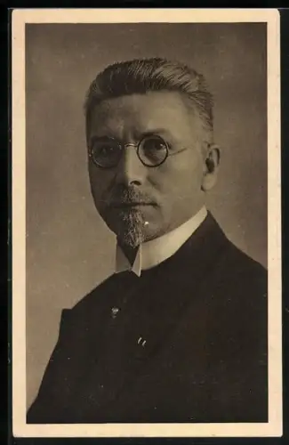 AK Portrait und Wahlwerbung Gustav Schneider, Arbeiterbewegung