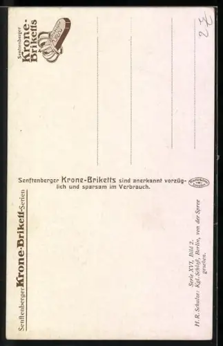 Künstler-AK Hans Rudolf Schulze: Berlin, Schloss von der Spree gesehen