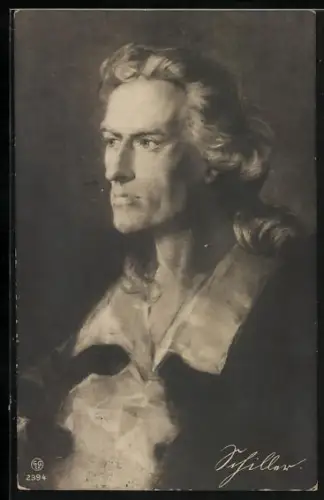 AK Porträt Friedrich Schillers im Halbprofil