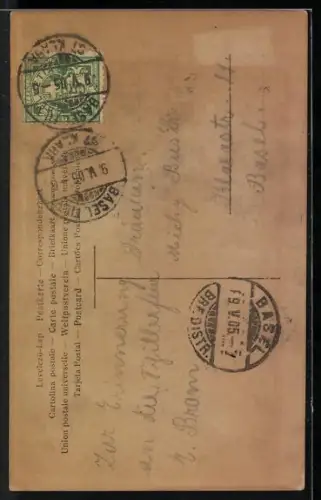 AK Porträt Friedrich Schillers im Halbprofil