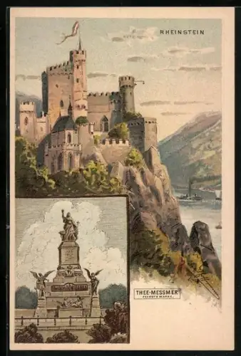 Lithographie Rheinstein, Denkmal