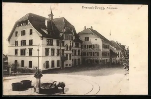 AK Dornach-Brugg, Restaurant Henzi-Cherno und Amthaus
