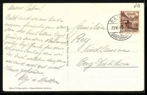 AK Dornach /SO, Häuser in Oberdornach