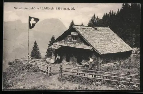 AK Innerthal, Naturfreundehütte Hohfläsch der Ortsgruppe Horgen
