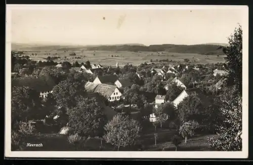 AK Neerach, Ortsansicht mit Feldern der Umgebung