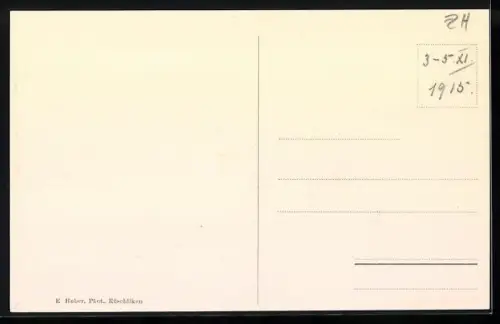 AK Mönchaltorf, Teilansicht mit Kirche und Gasthof zum Löwen