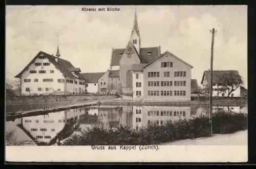 AK Kappel /ZH, Kloster mit Kirche