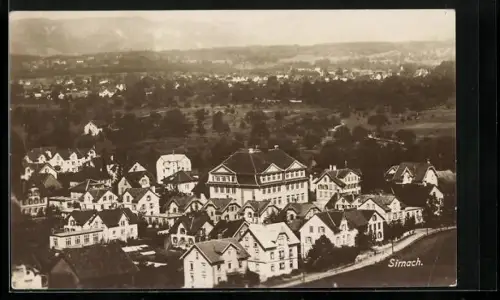 AK Sirnach, Totalansicht mit Fernblick aus der Vogelschau