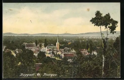 AK Roggwil /TG, Ortsansicht mit der Kirche