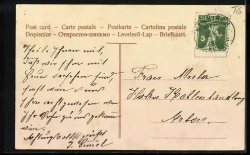 AK Roggwil /TG, Ortsansicht mit der Kirche