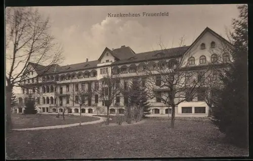 AK Frauenfeld, Krankenhaus mit Gartenanlage