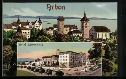 AK Arbon, Ansicht vom Hotel Lindenhof