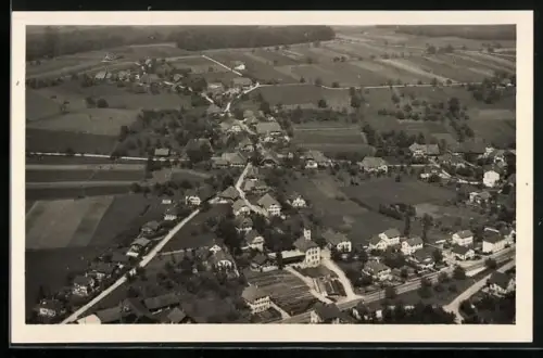 AK Burgdorf, Gesamtansicht vom Flugzeug aus
