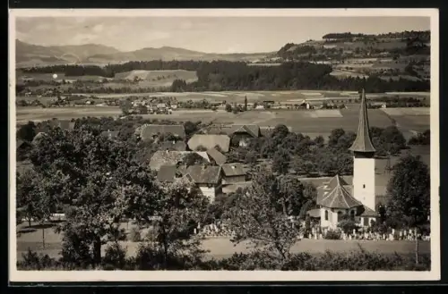 AK Wichtrach, Ortspartie mit Kirche