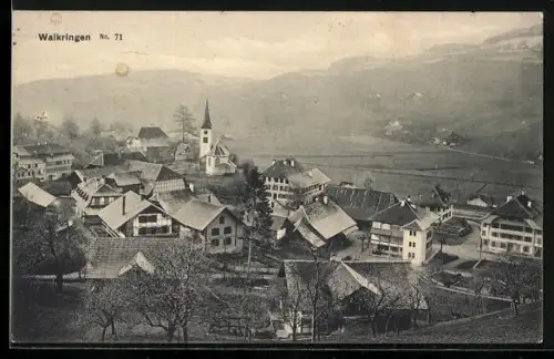 AK Walkringen, Teilansicht mit Kapelle