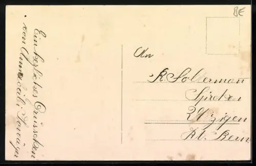 AK Utzigen /Bern, Ortspartie im Winter